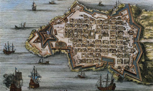 Valletta Knights map of Grand Harbour